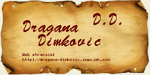 Dragana Dimković vizit kartica